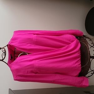 Pretty pink blouse.